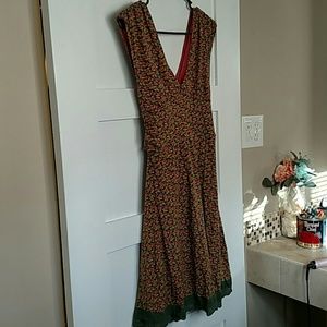 Free People Medium Floral Pull On Dress